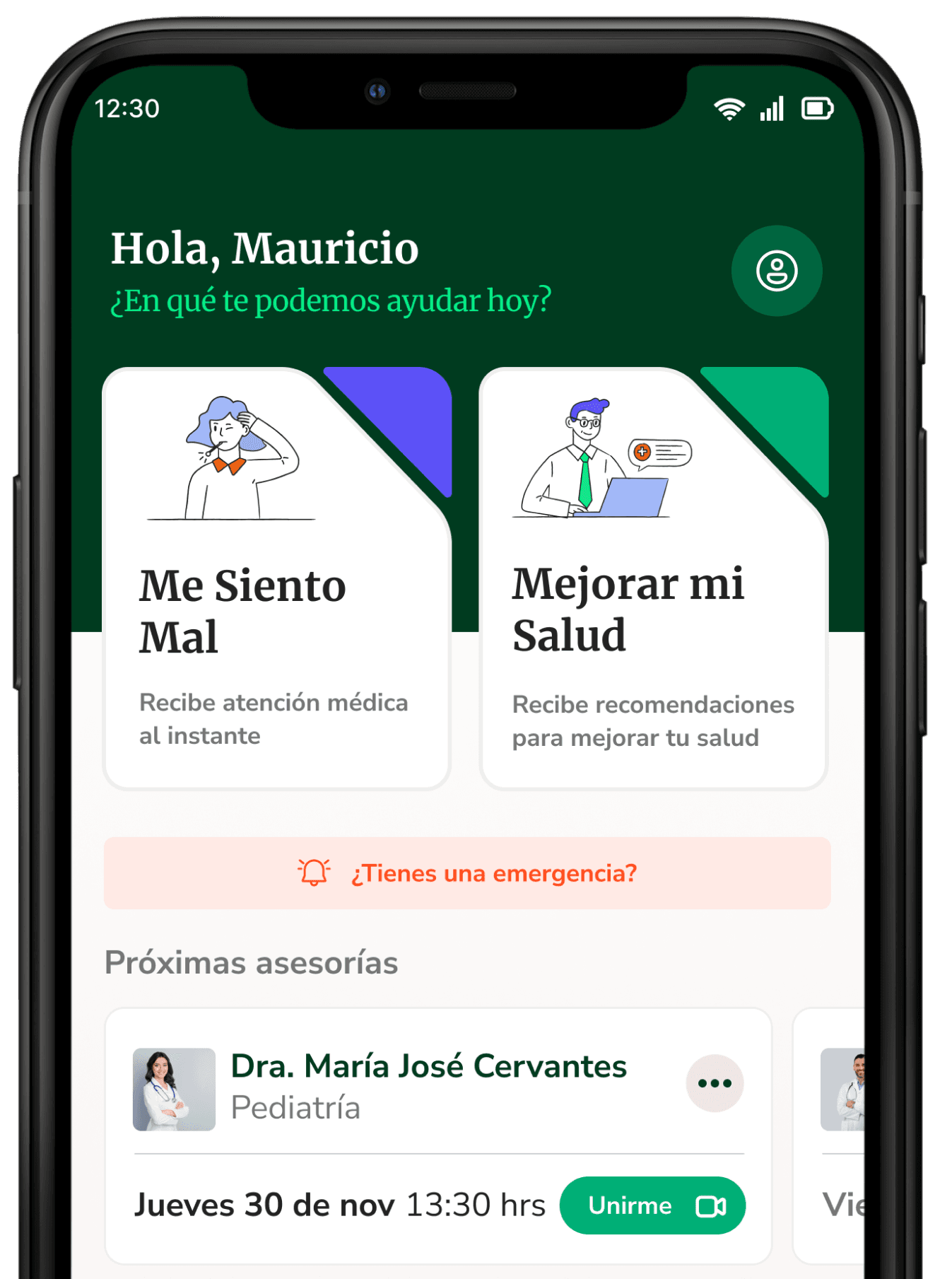Asesorías médicas en línea 24/7